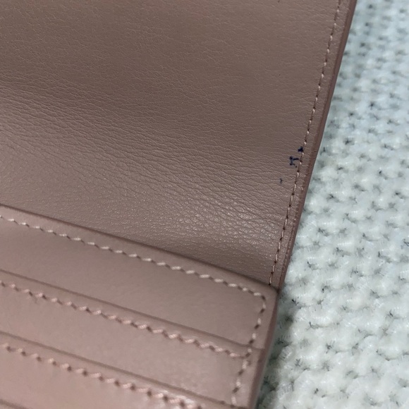 SAINT LAURENT WALLET BI FOLD FLAP WALLET 414567 BEIGE LEATHER 1017 Authentic - Picture 8 of 10